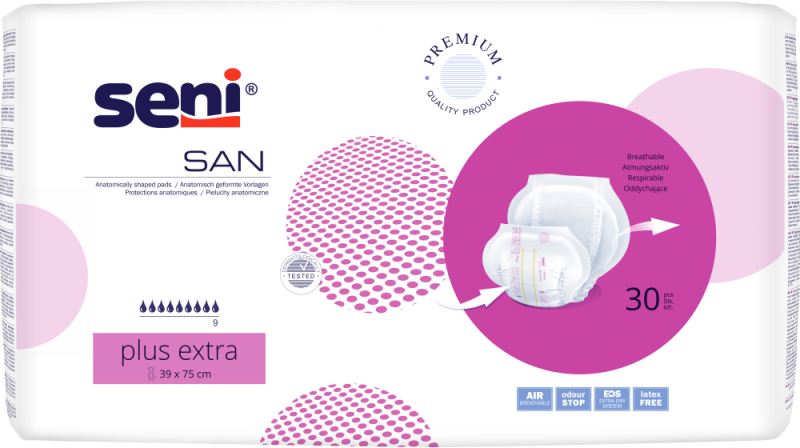 Seni San Plus Extra - 6 paquets de 30 protections