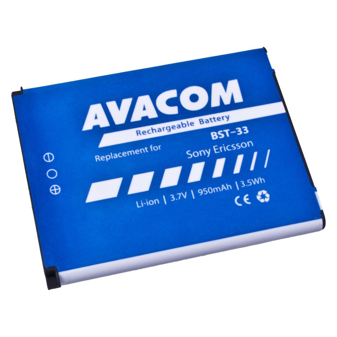 Avacom Baterie GSSE-W900-S950A do mobilu Sony Ericsson K550i, K800, W900i Li-Ion (n??hrad (1 Stk., 950 mAh) (GSSE-W900-S950A)