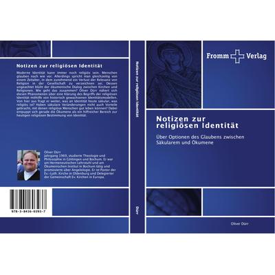 Notizen zur religiösen Identität, Taschenbuch von Oliver Dürr, Fromm Verlag, 978-3-8416-0393-7