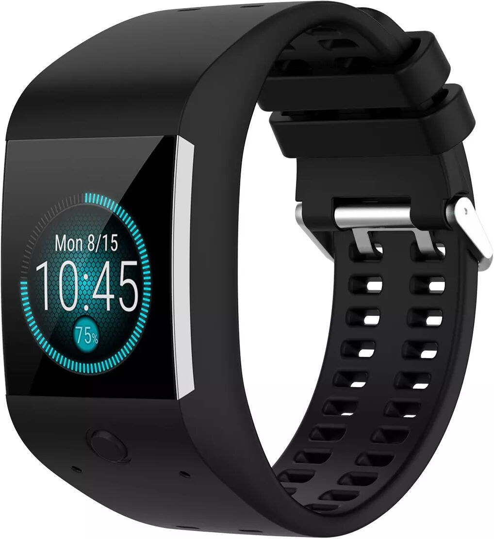 INF Armband für Polar M600 Schwarz Silikon Laufuhren Sport Band für Männer Frauen