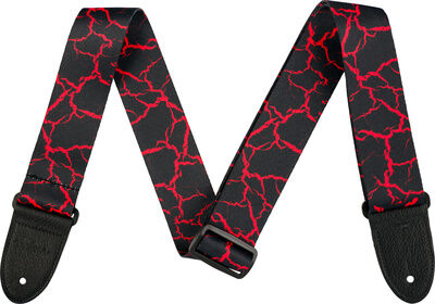 Jackson Poly Strap Red Crackle Schwarz und Rot