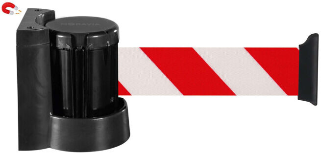 MORION Sangle murale magnétique bande rouge/blanc 3 m ; MORAVIA (179.27.835)