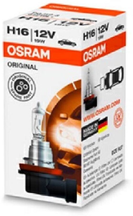 Ams-Osram Glühlampe Halogen OSRAM H16 Standard 12V, 19W, 1 Stück