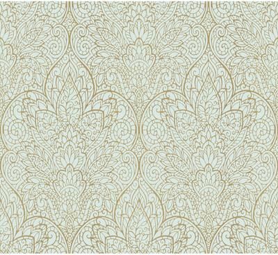 Candice Olson Paradise Blue Metallic Wallpaper
