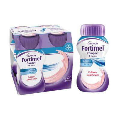 Fortimel Compact 2.4 Erdbeergeschmack 4x125 ml Flüssigkeit