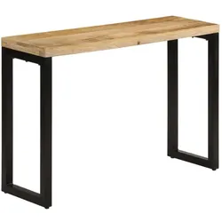 vidaXL, Konsolentisch, Fohrenhof (Raues Mango-Massivholz) (110 x 35 x 76 cm)