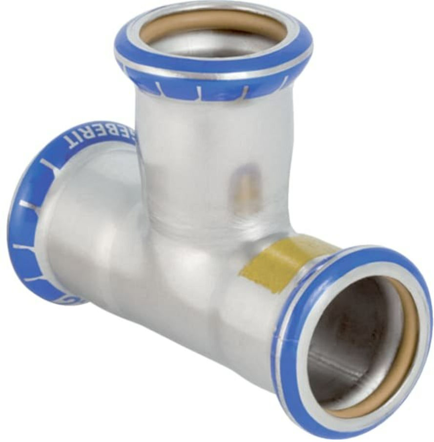 Geberit Gas-T-Stück Mapress d= 18mm, egal, Edelstahl (34029)