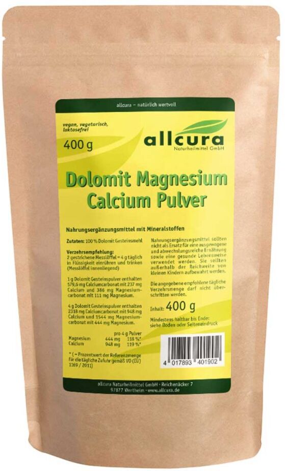 Dolomit Magnesium Calcium Pulver