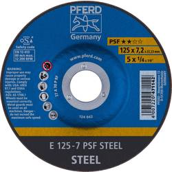 PFERD TOOLS 69298071 E 125-7 PSF STEEL Schruppscheibe gekröpft Durchmesser 125 mm 5 St.