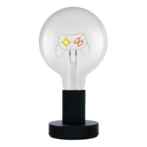 Osram 1906 Letter LED tafellamp met neon effect, zwart, koel wit, E27, 1,2W