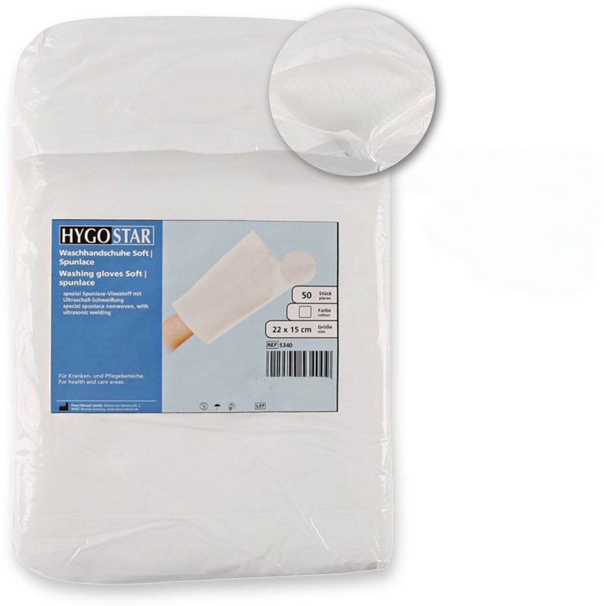 Hygostar Wegwerp Washandjes – Zacht & Wit – 50 Stuks
