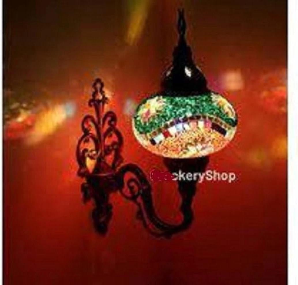 Halay Oosterse wandlamp met mozaïek en LED-accent