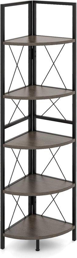 WAN Industrieel Hoekrek met 5 Niveaus voor Woonkamer, Slaapkamer of Kantoor