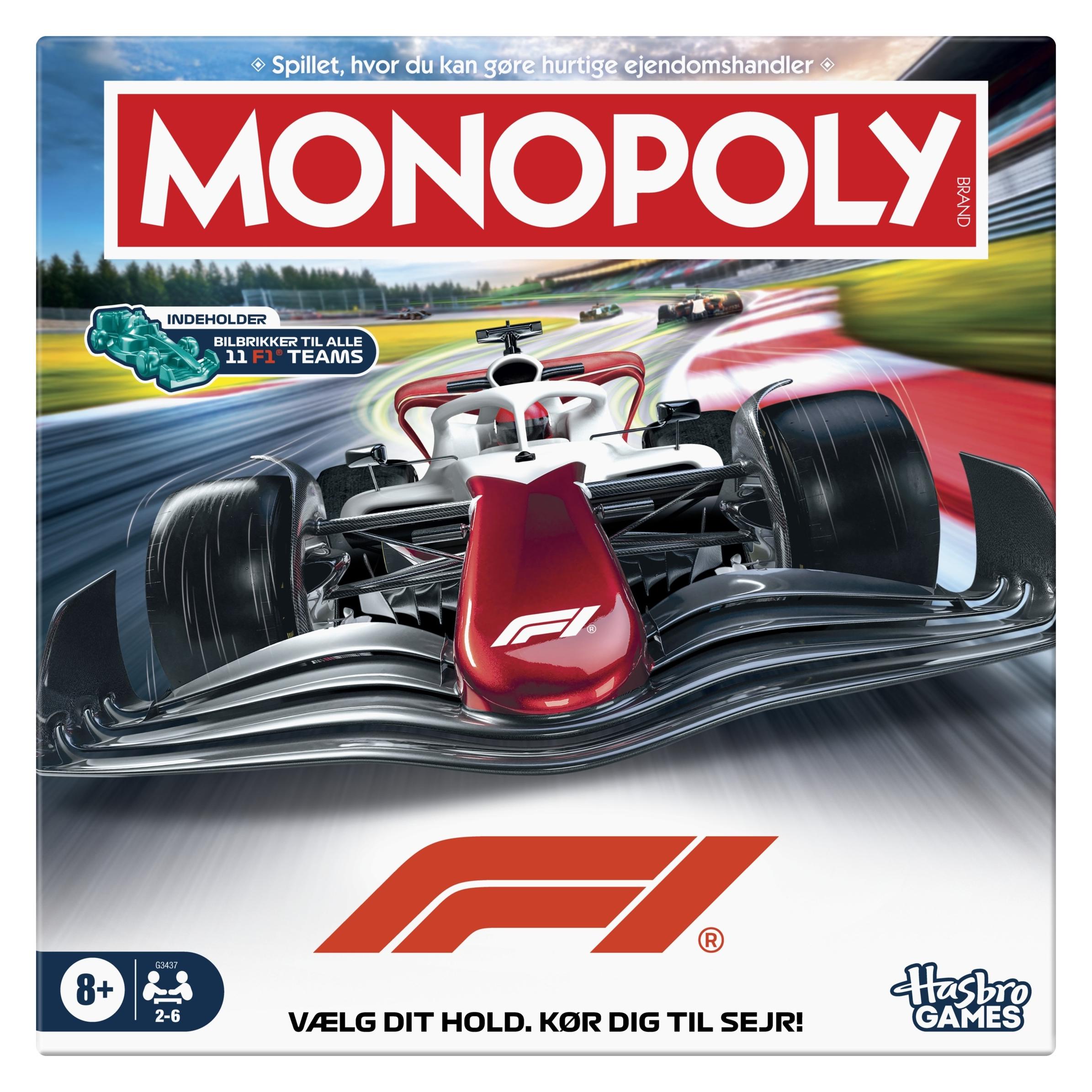 Hasbro Gaming HASBRO Monopoly Formula 1 (DK) (Dänisch, 2 - 6 Spieler) (G34371080)