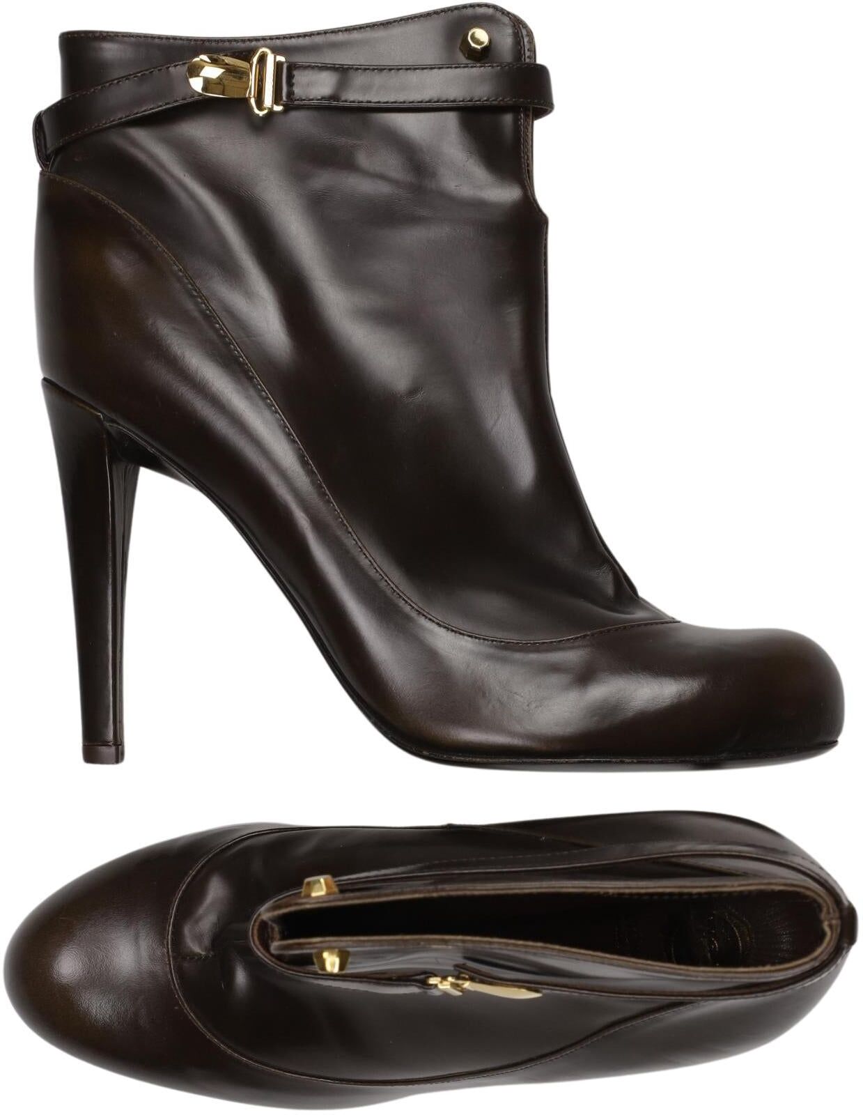 Viktor&Rolf Damen Stiefelette, Braun, Gr. EU 38.5, Leder - Second Hand