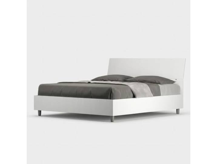 Demas Nod Doppelbett 160 x 190 cm Kopfteil weiß Design