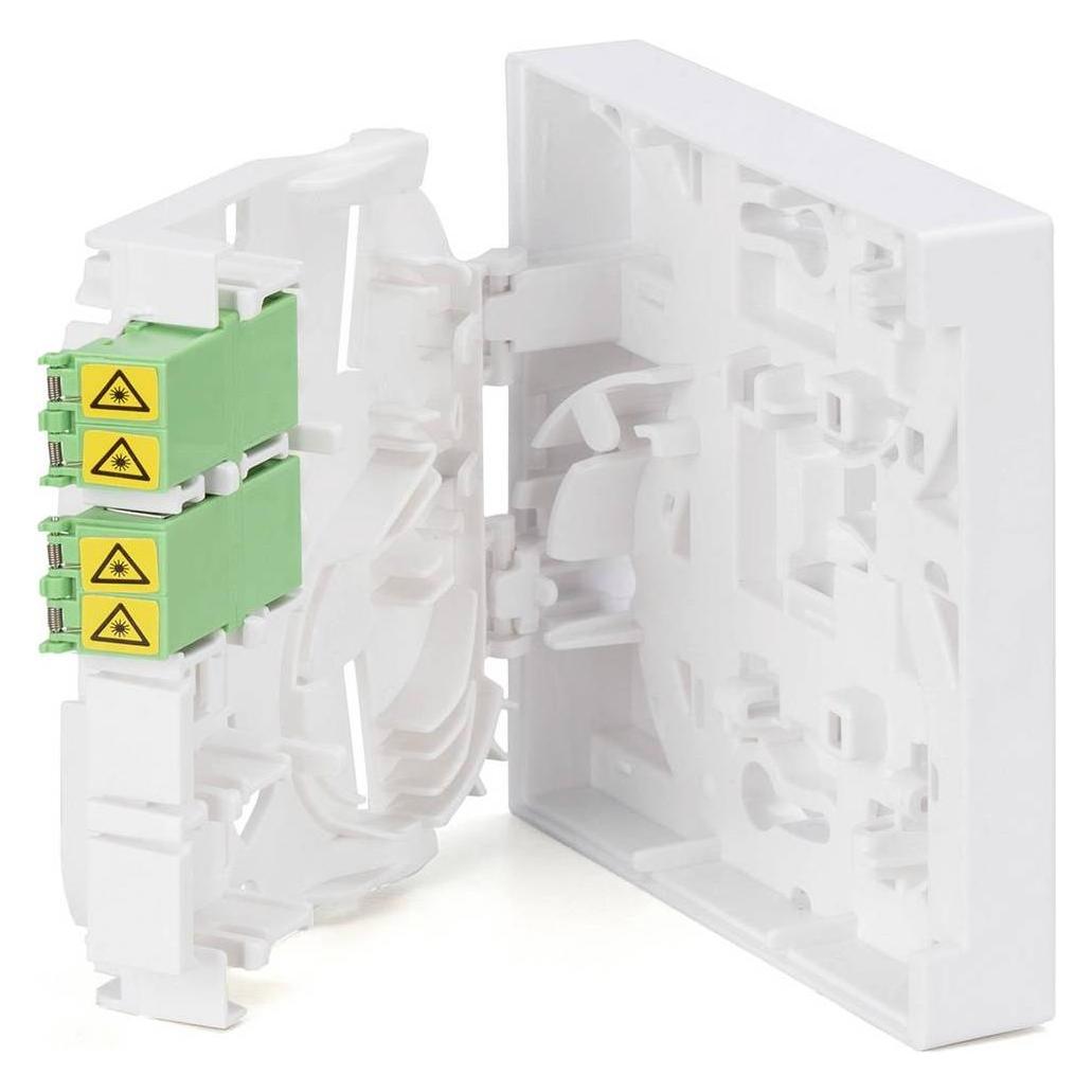 Digitus FTTH Gehäuse mit 2x LC (APC) DX Adapter Wand und DIN-Schienenmontage (DN-931097)