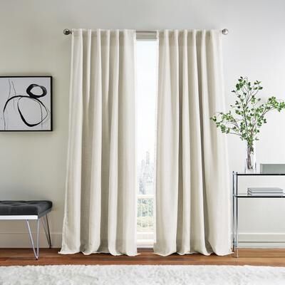 DKNY Avery Frayed Edge Curtain Panel Pair