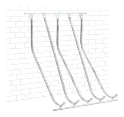 Schräghochparker WSM, 1-seitig, für Reifen bis B 60 mm, B 1750 x T 1470 x H 2010 mm, Stahl verzinkt, 5 Einhängeplätze