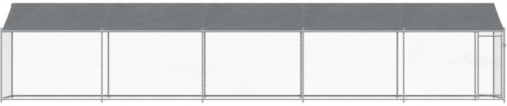 Archie & Oscar Alexy 200cm H Metal Yard Kennel White 200cm H x 1000cm W x 200cm D