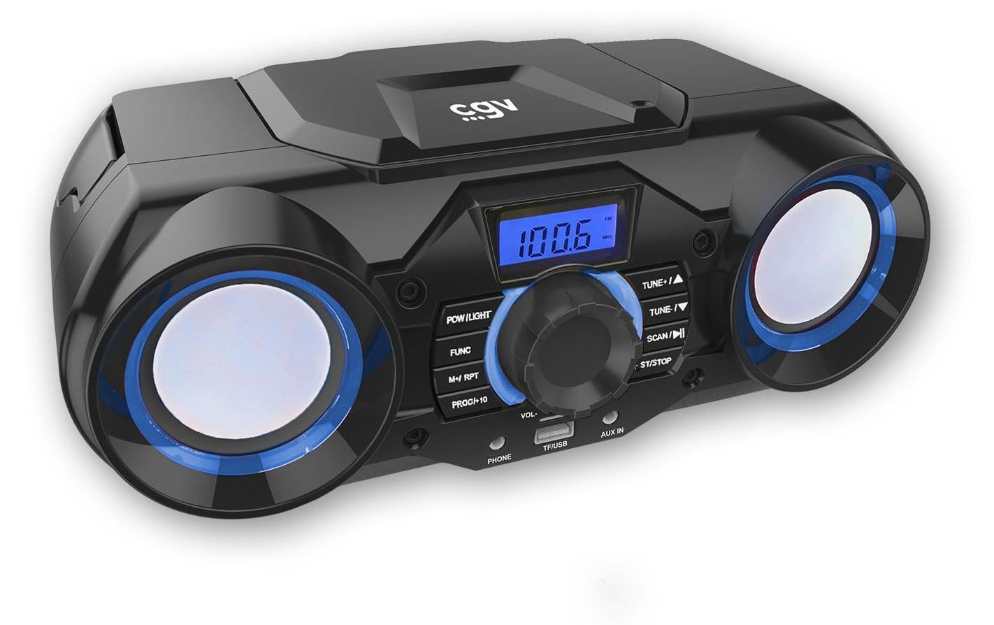 CGV CD SG-1 Draagbare Digitale Radio met FM en MP3, Zwart