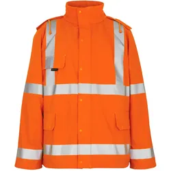 Warnschutz Regenjacke "FELDBACH" Safe Aqua - L - Orange