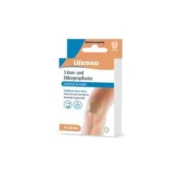 Lifemed Knie- und Ellbogenpflaster Allround 7,6 x 6,5 cm | 3 Stück | Pflaster in Stern-Form