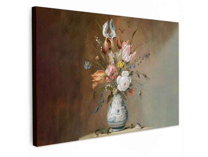 LEINWANDBILD Alte Meister - Blumen - Balthasar van der Ast Gemälde 60x40 cm