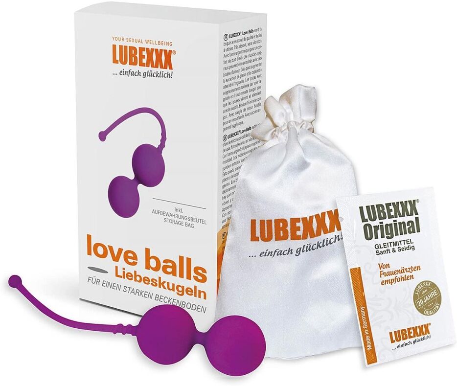 Lubexxx love balls Liebeskugeln für Beckenbodentraining lila