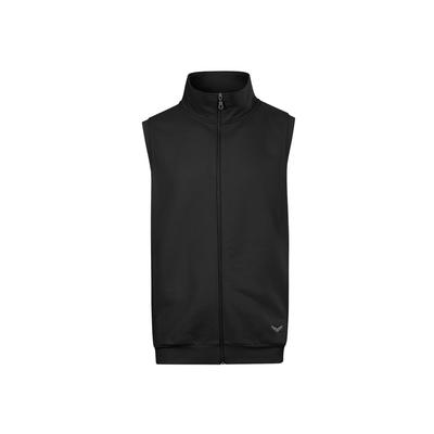 Steppweste TRIGEMA "TRIGEMA Weste aus bequemem Sweat-Material", Damen, Gr. 3XL, schwarz, 70% Baumwolle, 30% Polyester, Westen Steppweste