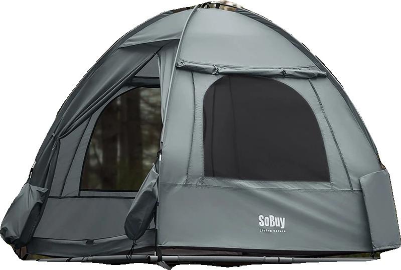 Campingzelt, geräumiges Design, schnelle Einrichtung, GRAU