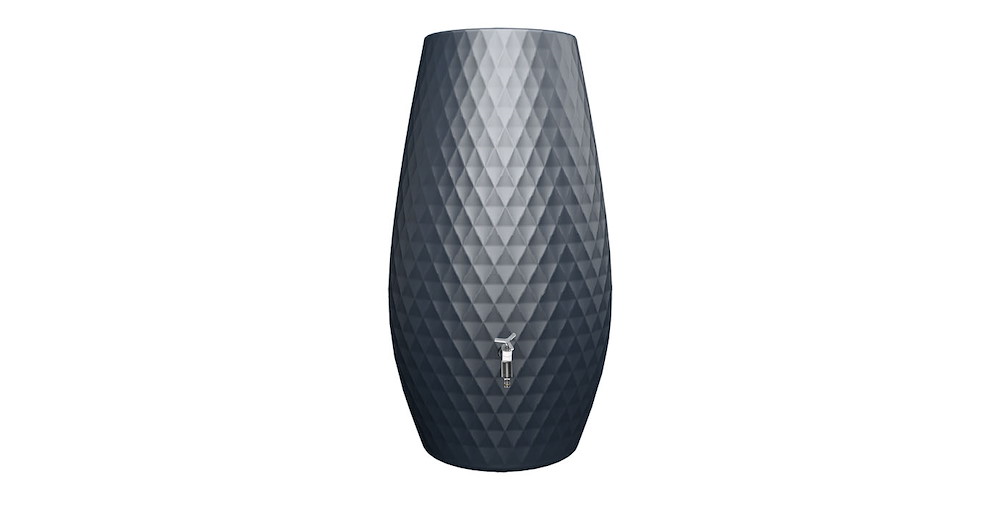 GRAFOTTOGMBH TRIAGON 2in1 Regensp.,grey 230L,m.integrie. Pflanzschale 16987022