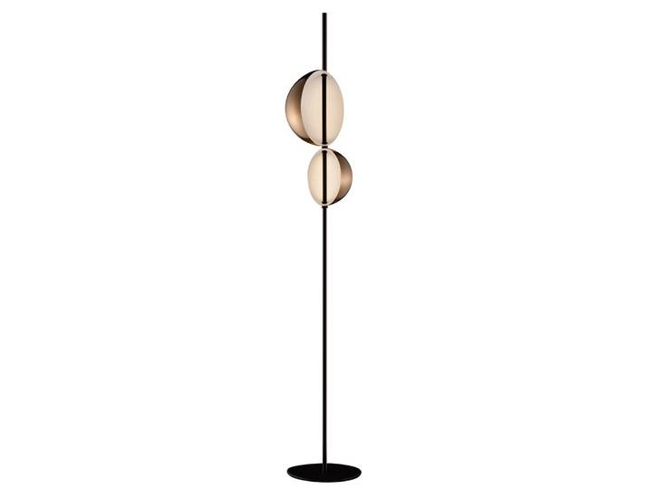 OLUCE lampadaire SUPERLUNA (Laiton, tige noire - Métal)
