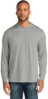 CornerStone CS440LSH Workwear Pro Long Sleeve Hooded Top in Light Grey size 4XL   Polyester