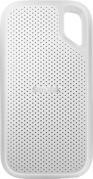 Disco duro SSD externo 2TB - SanDisk Extreme Portable SSD, 2.5", Hasta 1050 MB/s, NVMe, USB 3.2, IP65, Blanco