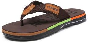 LightInthebox Men's Black Flip-Flop Sandals - Lightweight Cushioned Beach Thong Slippers for Resort Poolside, Summer Vacation, Travel, Poolside Relaxing and Casual Wear