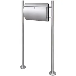 vidaXL Briefkasten aus Edelstahl mit Ständer