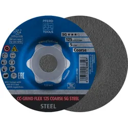 PFERD TOOLS CC-GRIND-FLEX Schleifscheibe Leistungslinie SG STEEL für Stahl - 64188125