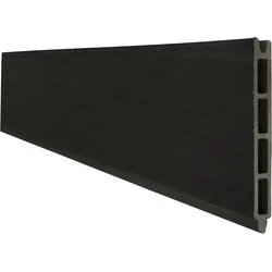 GroJa Solid Stecksystem Einzelprofil 180cm Schwarz co-extrudiert