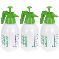 ProGarden, Sprühflasche, 3er-Set Pump-Drucksprüher, 2L, mit Messingdüse (2 l)