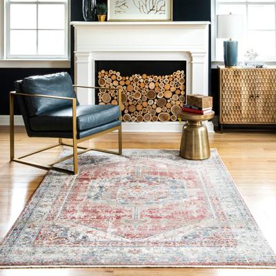 Nuloom Medallion Mcgee Faded Area Rug
