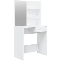 vidaXL Schminktisch mit Spiegel Hochglanz-Weiß 74,5x40x141 cm