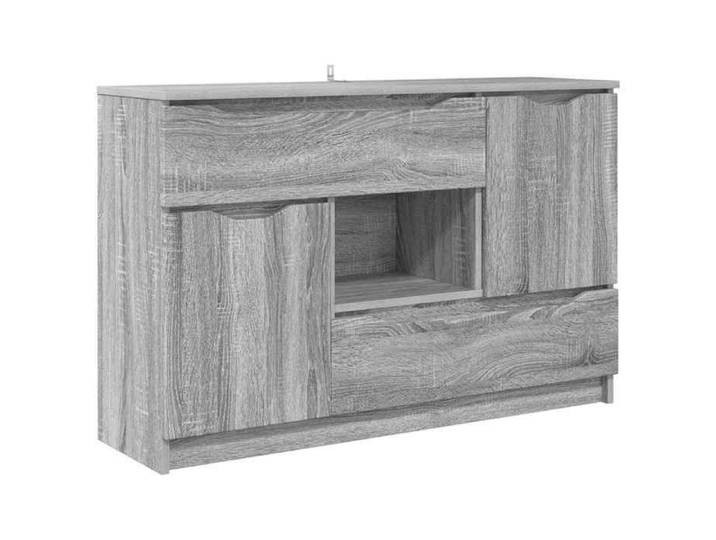 Remise Enfilade de rangement - Gris - Buffet bas bahut vaisselier - Gris Sonoma - 100x30x65 6 - Bois d'ingénierie_prn51x