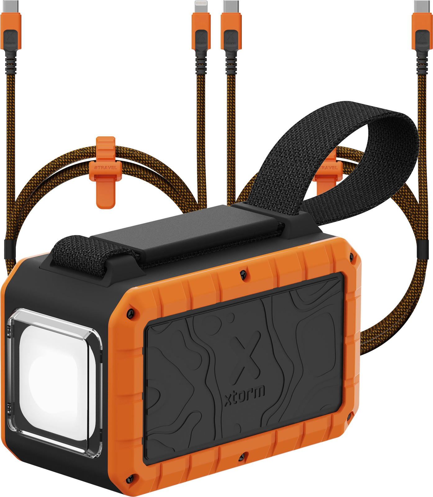 Xtorm Rugged Zaklamp Powerbank 40.000 mAh 100W inclusief Xtreme USB-C naar Lightning kabel en USB-C kabel