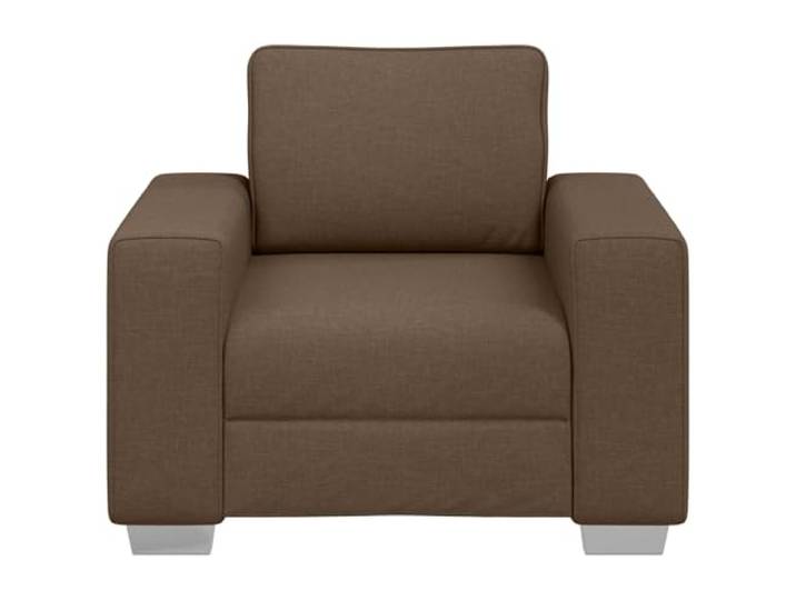 KTHLBRH Sessel braun 100 cm Stoff Breite Armlehnen, Schaumstoff und Faser, atmungsaktives Design, Verwendung im Innenbereich