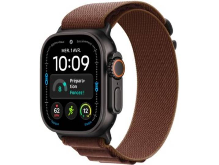 Apple Watch - Montre Connectée Ultra 4 49mm Tit Noir / Bord Alp L Cell