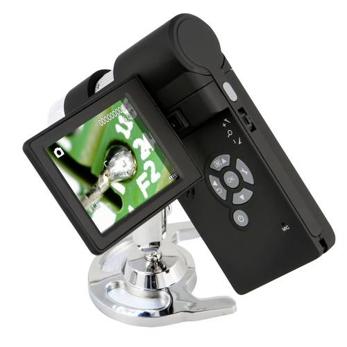 PCE Instruments Mikroskop PCE-DHM 10 |5-facher Zoom |7,62cm (3'') TFT Farbdisplay |CMOS-Bildsensor 5,0 Mega Pixel