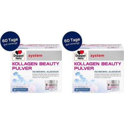 Doppelherz Kollagen Beauty system Pulver 2x 2x150 g