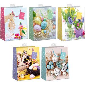Böttcher-AG Geschenktüte 99752215L Ostern sortiert, Geschenktasche, 26 x 32cm, 10 Stück
