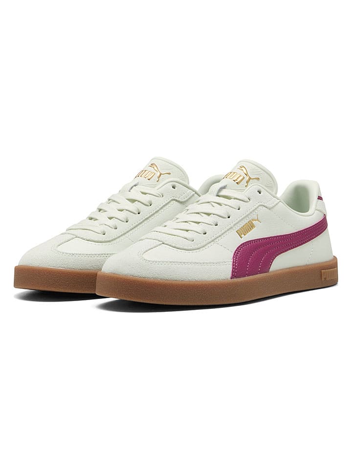 Puma Leder-Sneakers "Club II Era" in Beige/ Pink - 44